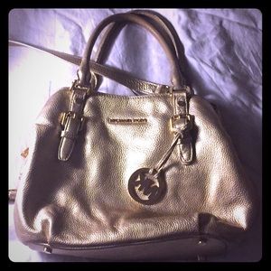 Golden Michael Kors purse